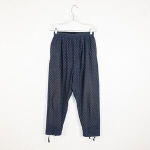 Engineered Garments NY FWK Size 1 Cotton Leisure Pants Blue geo 28w